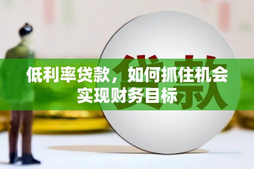 隆子低利率贷款，如何抓住机会实现财务目标