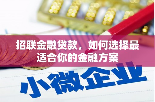 于田招联金融贷款，如何选择最适合你的金融方案