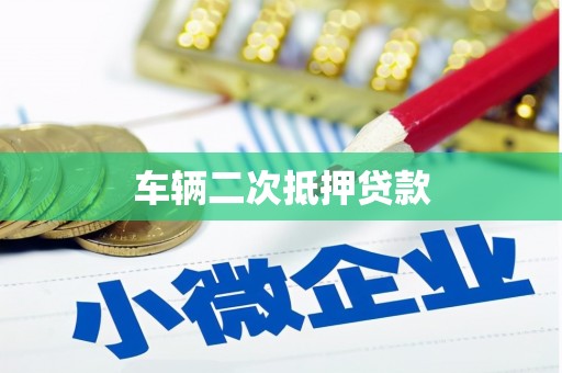 梧州车辆二次抵押贷款