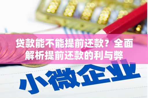 云浮贷款能不能提前还款？全面解析提前还款的利与弊