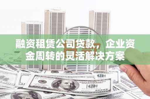 荔浦融资租赁公司贷款，企业资金周转的灵活解决方案