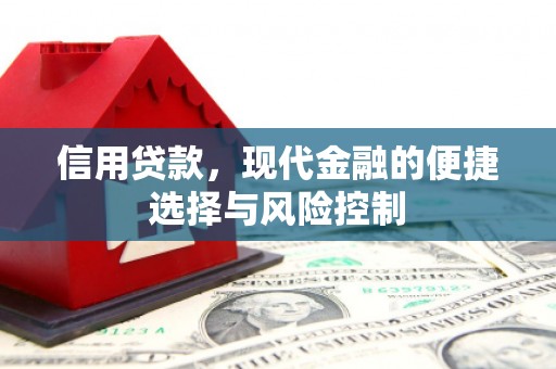 高碑店信用贷款，现代金融的便捷选择与风险控制