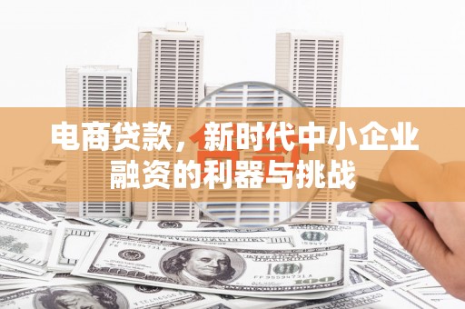 印台电商贷款，新时代中小企业融资的利器与挑战