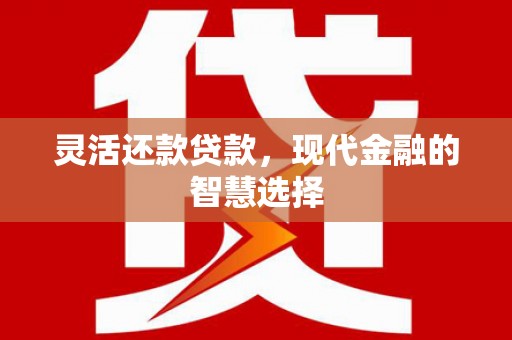 江东灵活还款贷款，现代金融的智慧选择