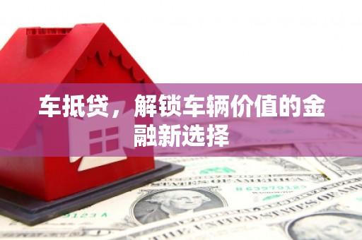 树林车抵贷，解锁车辆价值的金融新选择