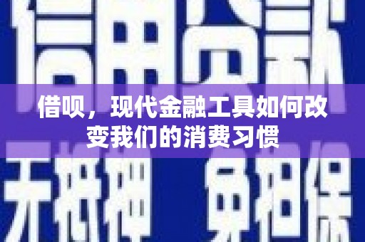 河南借呗，现代金融工具如何改变我们的消费习惯