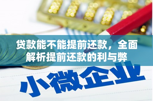 亚东贷款能不能提前还款，全面解析提前还款的利与弊