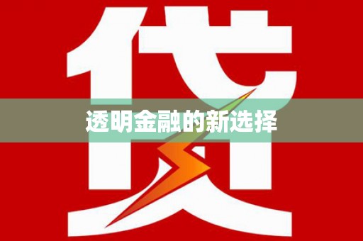 沈河透明金融的新选择